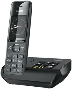 Gigaset Comfort 520A - Téléphone DECT sans Fil avec répondeur - Design élégant - qualité Audio supérieure - Blocage d'appels - Répertoire Jusqu’à 200 Contacts - Noir