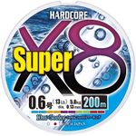 Duel H4314-5C Hardcore Super X8 PE Line Fishing Line, Fishing Gear, High Strength, High Sensitivity, No. 0.6, 218.7 yd (200 m), 5 Colors