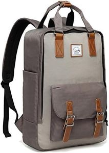 School Backpack for Women Girls,VASCHY Backpack for Men Casual Daypack Laptop Backpack Bookbag for Travel/Business/College Fits 15.6 Inch Laptop Gray