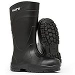 NAT'S 1577, EVA Work Boots with Composite Toe Cap, Non-Certified, Black, Men's Size 11