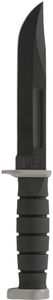KA-BAR 1292 D2 Extreme Fighting/Utility Knife Black Hard Plastic Sheath, Straight Edge