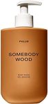 PHLUR Somebody Wood Body Wash - Gentle Gel-Serum Cleanser - Sulfate-Free with Antioxidants & Vitamins - Woody Body Wash for Women & Men - Bergamont, Cedarwood, Sandalwood, Musk & Vanilla (16 Fl Oz)