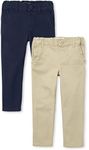 The Children's Place Baby Girls' Skinny Chino Pants, Pack of Two, Multi CLR, 4T