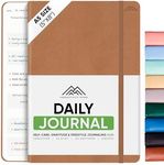 PRODUCTIVITY STORE Best Daily Journal for Men & Women for Mindfulness | Gratitude Journal, Manifestation Journal, Self-Care Journal & Daily Journal with Prompts (Brown)