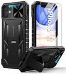 FNTCASE for iPhone 11/xr Phone Case: Rugged Shockproof Protective Cases for Apple iPhone 11 & XR Phone 6.1 inch | Military Grade Drop Proof Protection Sturdy Cell Phone Mobile Cover with Kickstand