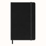 Moleskine Classic Ruled Paper Notebook, Hard Cover and Elastic Closure Journal, Color Black, Size Pocket 9 x 14 cm, 192 Pages