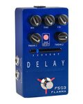 FLAMMA FS03 Delay Pedal Stereo Digital Guitar Effects Pedal with 80 Second Looper 6 Effects Storable Preset Tap Tempo Trail On Function