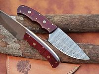 GLADIUS CRAFTS | Viking Heritage Skinner Knife – Expertly Crafted with Damascus steel for Precision Hunting and Field Dressing: Embrace the Timeless Elegance of Craftsmanship with this Razor-Sharp