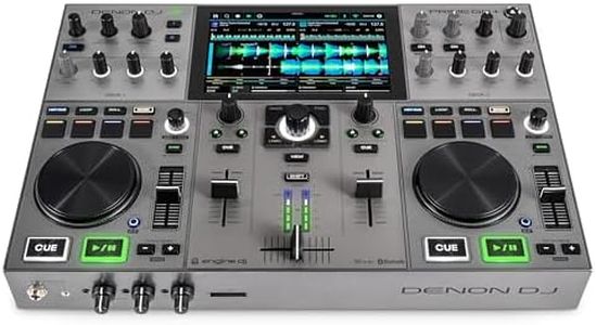 Denon DJ PRIME GO+ Portable DJ Controller and Mixer with Stem Separation, 2 Decks, Wi-Fi Streaming, Bluetooth, Lights Control, 7" Screen and Battery