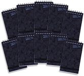 Pukka Pad, Cloud Pressboard Minor Pad – 10 Pack of Top-Bound Wire-Binding Notebooks with 120 Pages of 80GSM Paper, Pressboard Cover, and Elasticated Closure – 127 x 76mm