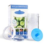 Masontops Mason Jar Fermentation Starter Set - Easy Vegetable Fermenting Set with Mason Jar - DIY Equipment Essentials