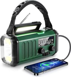 SmartStuff4U - Radio de manivela solar de emergencia - 10000mAh Dispositivo perfecto para el hogar, al aire libre, camping y supervivencia