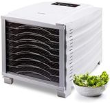 BioChef Arizona Food Dehydrator with 8 Stainless Steel Trays and 24hr Digital Timer. Fruit Dryer Machine + Non Stick Trays, Mesh Sheets and Drip Tray