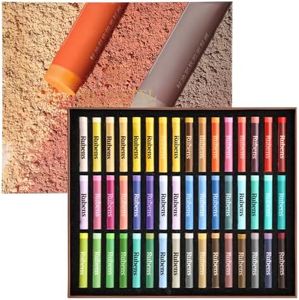 rubens Soft Oil Pastels Set, 48 Morandi Colors Versatile Art Pastel, Creamy Texture Extra Soft Oil Pastels for Blending & Layering, Muted Tones Pastel Paint Set for Artist Beginner Adult