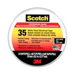 Scotch #35 White Vinyl Electrical Tape, 0.75 in x 66 ft (10828)