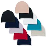 YUV Unisex 95% Cotton 5% Lycra Multicolor Skull Cap (Pack of 10)