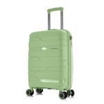 Nasher Miles Paris Hard-Sided Polypropylene Cabin Luggage Avacado Green 20 Inch |55Cm 4 Spinner Wheels Trolley Bag