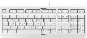 Cherry Electronics JK-0800EU-0 KC 1000 Economical Corded Keyboard, Pale Gray
