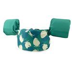 Silfrae Swim Vest Swim Floatation Vest Flotation Device Kids Floaties for Pool Weighing from 30 to 50 lbs (Green Strawberry)