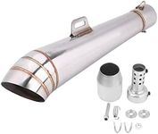 Motorcycle Exhaust Pipe Muffler Silencer Stainless Steel Motorcycle Universal Exhaust Tail Pipe Muffler Tailpipe Tip Noise Eliminator+akrapovic+51mm exhaust+exhaust cafe racer +Auto