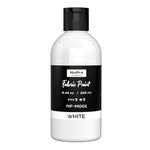 Nicpro White Fabric Paint, 8.45 oz (250 ml) Fabric Paint for Clothes Permanent, Soft Rich Pigment Non-Toxic Textile Paint for Fabric DIY Crafts, T-shirts, Shoes Leather Jeans Bags Canvas Furniture