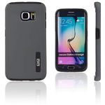Lilware Smooth Armor Hard Plastic Case for Samsung Galaxy S6 edge SM-G925F. Rugged Dual Layer Protective Cover. Black/Grey