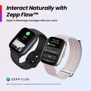 Amazfit Active 42mm Smart Watch – GPS, Bluetooth Calling, 14-Day Battery, AMOLED, Alexa