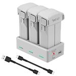 LYONGTECH Battery Charger Hub for DJI Mini 3,Mini 4 Pro Drone,Storage Charging Mode,Charge Three Batteries in Sequence Accessories