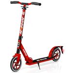 Hurtle Scooter – Scooter for Teenager – Kick Scooter – 2 Wheel Scooter with Adjustable T-Bar Handlebar – Folding Adult Kick Scooter with Alloy Anti-Slip Deck