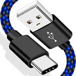 VOTY 6FT USB-C Charger Cable for Motorola Moto G Fast/G Power/G Stylus,Moto G8 G7,G7 Play,G7 Plus,G7 Power G6,G6 Plus X4 Z3 Z2 Play Z Droid Force,Braided USB Type C Charge Charging Cord