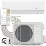 Senville AURA Series Mini Split Air Conditioner Inverter Heat Pump, 15000 BTU, Compatible with Alexa, Energy Star, White