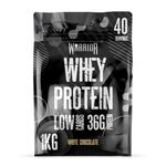 Warrior Whey Protein Powder – Up to 36g* of Protein Per Shake – Low Sugar, and Low Carbs – GMP Certified (White Chocolate, 1kg)