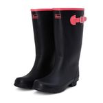 Jileon Wide Calf Women Rain Boots | Specially Designed For Ladies with Wide Feet, Ankles & Calves| Fit up to 18” Calves | 100% Waterproof Wide Calf Rain Boots - Plus Size Boots Extra Wide Calf