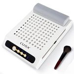 L'UGX Rechargeable Nail Dust Collector with 2 Reusable Filters, Professional 70W Nail Extractor Vacuum Acrylic Nail Dust Cleaner, Perfect for Home Salon Use, Low Noise