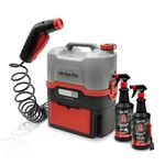 ERRECOM 1000 Miglia BIO Cleaning Kit for Bikes: JET GUN PRO+Portable High Pressure Cleaner with 8 L Water Tank,BKR 1105 BIO Bike Cleaner 1L Spray Bottle,BKR 2101 BIO Chain Degreaser 1L Spray Bottle