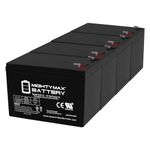 Mighty Max Battery 12V 9AH Battery for Razor EcoSmart Metro Electric Scooter - 4 Pack