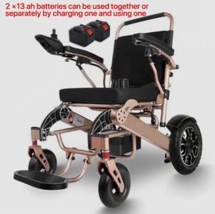 Automatic Foldable Electric Wheelchair – Lightweight Aluminum, Dual 13Ah Batteries, Remote Control