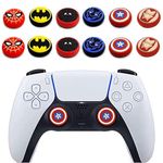 12PCS Analog Thumb Grip Stick Cover, Dualsense Wireless Controllers Game Remote Joystick Cap, Fantastic Non-Slip Silicone Handle Protection Cover for PS5/PS4/Xbox one/360/Nintendo Switch PRO