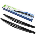 Rear Wiper Blade,ASLAM 12E Rear Windshield Wiper Blades Type-E for Original Equipment Replacement,Exact Fit(Pack of 2)