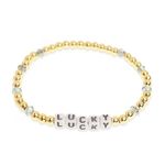 Agriajun Inspired Friendship Gold Beaded Stretch Bracelets for Women Teen Girls Cute Taylor Lover Letter Crystal Gery Beads Strand Bracelet Eras Concert Outfit Accessories Fashion Jewelry Gift