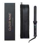 CLOUD NINE The Curling Wand Hair Curler | Styling Tool Variable Temperature Control 125°C to 175°C Range of Hair Types Strong Shiny Healthy Results | Ceramic Barrel Pivoting Cord | Quick Heat