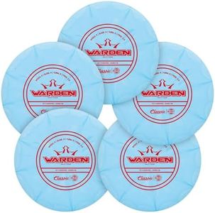 Dynamic Discs Classic Soft Burst Warden Disc Golf Putter 5-Pack | Straight Flying Putt & Approach Disc for Accurate Shots | Grippy Burst Plastic | Smooth Release & Glide | 176g+ (Colors May Vary)