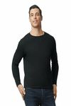 Gildan Softstyle Midweight Adult Long Sleeve T-Shirt Black 2XL