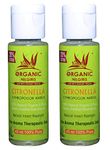 ORGANIC NILGIRIS - Live with Radiant Heath Citronella Essential Oil: Refreshing Aroma for Insect Repellent, Mosquito Defense, Floor Cleaning, and Air Freshening Bliss-(45ml-2p)