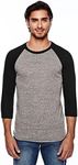 Alternative Men's Baseball Tee, Ecblack/Ecotrbk, Medium