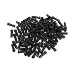 EACOZY Alloy Bike Brake Cable Cap End Tips Crimp for Road Mountain Bicycle (50PCS, Black)