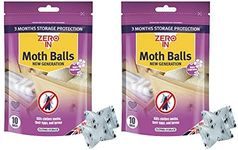 Zero In AMZ436 Moth Balls 10 Pack x2