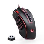 Redragon M990 MMO Gaming Mouse, 32000 DPI High Precision Wired RGB Gamer Mouse w/23 Programmable Buttons, 16 Side Macro Keys, Software Supports, Aluminum Base