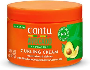 Cantu Avocado Silicone-Free Hydrating Curling Hair Styling Cream with Shea Butter, 12 Ounce (Packaging May Vary)