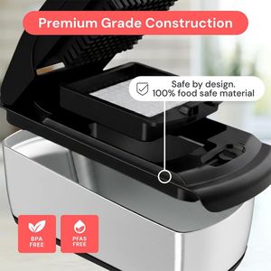 14-in-1 Vegetable Chopper – Black Multi-Function Food Dicer Slicer